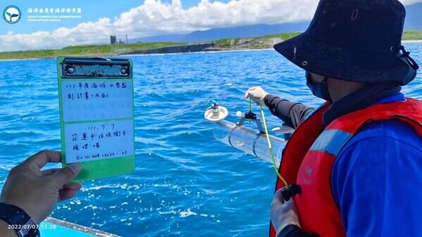 臨海掩埋場海域水質採水現況.