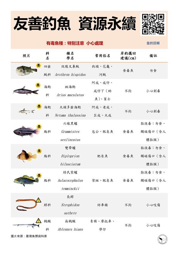 有毒魚種(共3張)