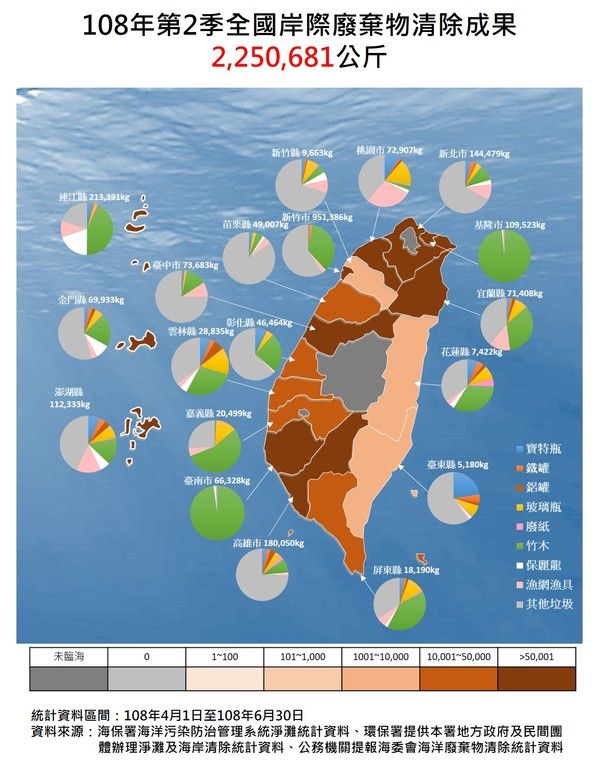 108年第2季岸際廢棄物清除成果地圖