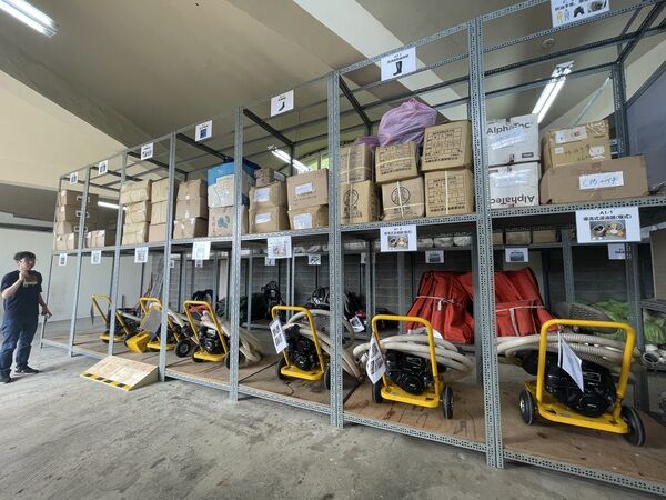 圖五、現地考核應變設備器材倉儲擺放標示明確(嘉義縣)