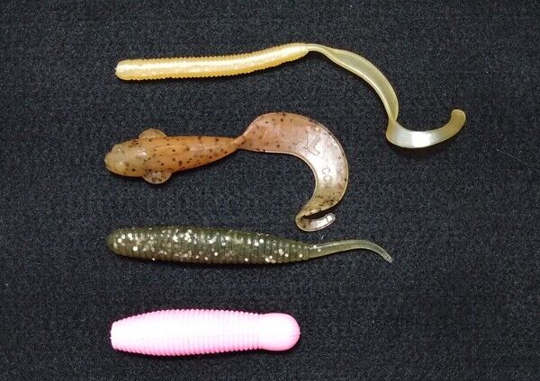 圖5 傳統橡膠材質的軟蟲，若遺留在海中，則形成不易分解的海洋廢棄物