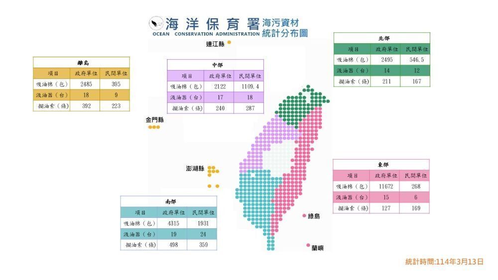 全國海污資材分布圖